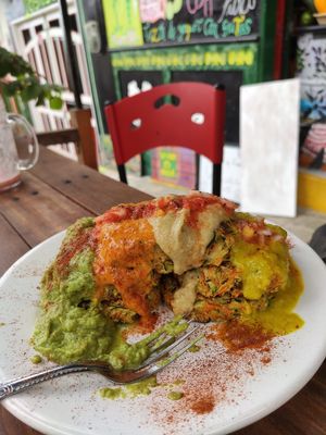 Yummy food. at Namaste Vegan Food in Guatape