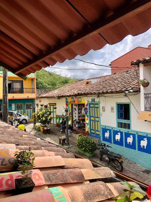 Views. at Namaste Vegan Food in Guatape
