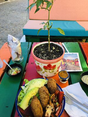 yes at Namaste Vegan Food in Guatape