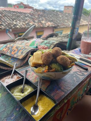   at Namaste Vegan Food in Guatape