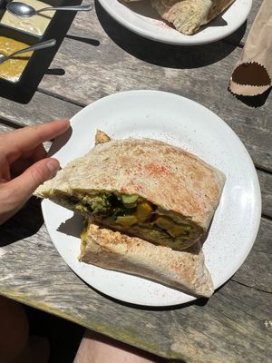 empanada at Namaste Vegan Food in Guatape