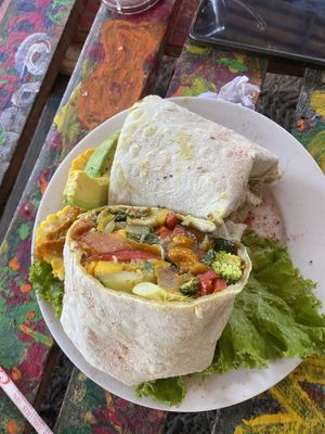 Wrap de vegetales  at Namaste Vegan Food in Guatape