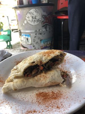 Empanada at Namaste Vegan Food in Guatape