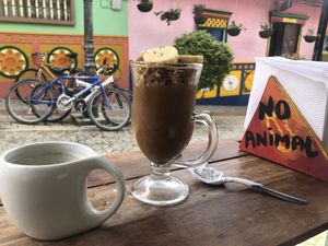 Chocolate moss at Namaste Vegan Food in Guatape