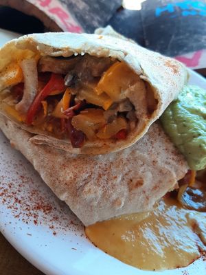 Wrap de Vegetales at Namaste Vegan Food in Guatape