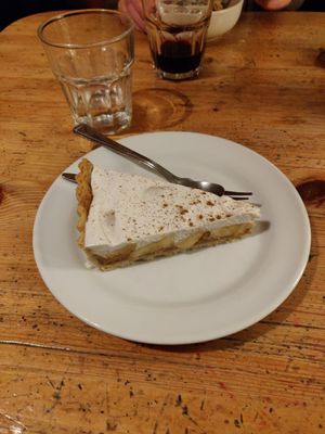 Vegan banoffee pie at Bonnington Cafe in South West London