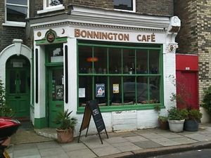 The cafe at Bonnington Cafe in South West London