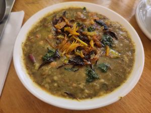 Persian soup at Bonnington Cafe in South West London