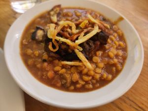 Persian lentils at Bonnington Cafe in South West London