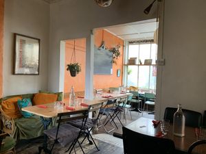 Inside  at Bonnington Cafe in South West London