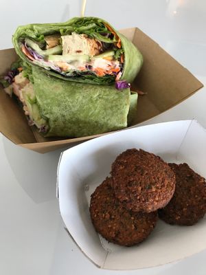 Ranch Chicken Wrap with Falafel Bites  at Veggy Street in Henderson