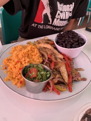 chicken fajitas  at Belenty's Love in Granbury