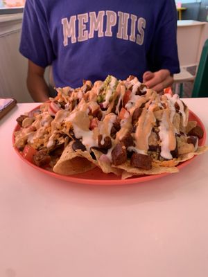 soyrizo nachos at Belenty's Love in Granbury