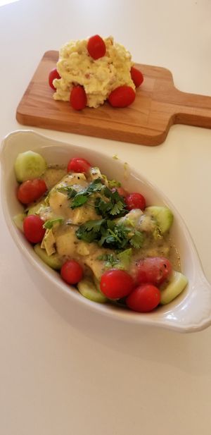 Potatoe salad and Elbow salad at Belenty's Love in Granbury