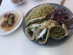 Port mushroom tacos   at Belenty's Love in Granbury