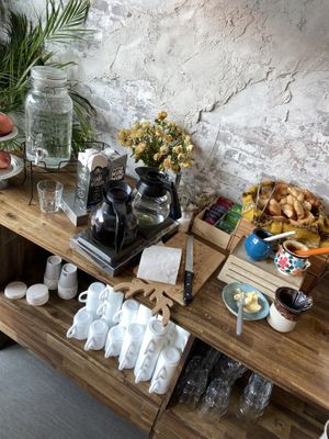 Coffee (they do have cow milk as an option)  at Banu Café in Helsinki