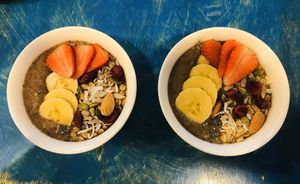 Bowl with Peruvian jungle fruit - we ordered one and got 2 small ones - very attentive and kind 😊 at Qura in Cusco