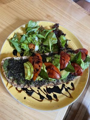 Avocado toast   at Qura in Cusco