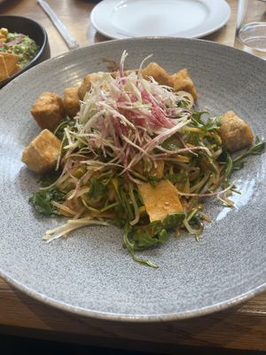 Vegan Tofu Sesame Citrus Noodle Bowl  at Earls in Denver