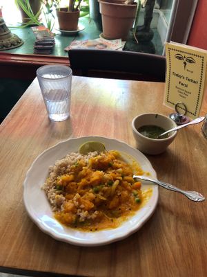 Daily Tarkari: Farsi. Butternut squash, peas, onions.  at Himal Chuli in Madison