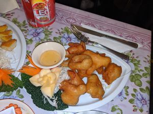 Tempura vegetables at Thai Boran in Derby