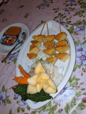 The tofu was delicious at Thai Boran in Derby
