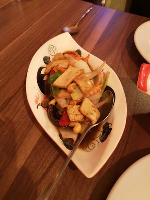 Tofu and Cashew dish at Thai Boran in Derby