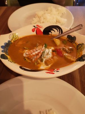Red Thai curry at Thai Boran in Derby