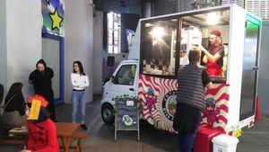 The foodtruck. at Mega Falafel in Tokyo