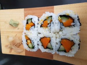 Pumpkin ginger sushi at Tatami in Tubingen