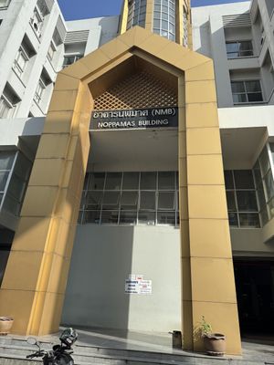 Located in this building  at Ramkhamhaeng University Veg Food Stall in Bangkok