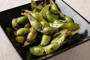 Grilled soybeans at Minato in Yokohama