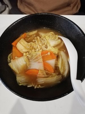 Vegan ramen at Minato in Yokohama