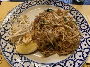 Pad thai  at Tom Yum in Budapest