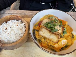 Tofu curry  at The Urban Garden in Vilnius