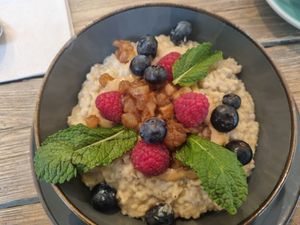 Oatmeal at The Urban Garden in Vilnius