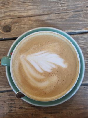 Flat white at The Urban Garden in Vilnius