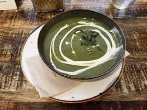 Soup of the day  at The Urban Garden in Vilnius