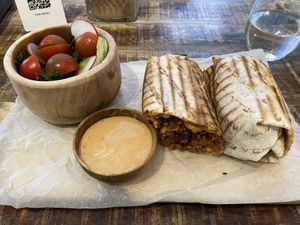 Meal of the day: Burrito  at The Urban Garden in Vilnius