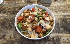 Salads of the day: Caesar salads  at The Urban Garden in Vilnius