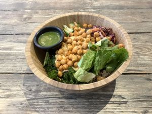 Traditional Buddha bowl  at The Urban Garden in Vilnius