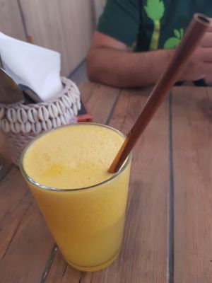Fresh orange juice at The Urban Garden in Vilnius