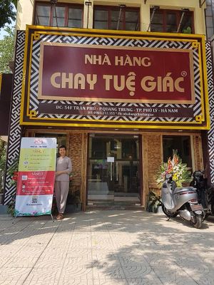 TueGiac vegetarian restaurant at 54f PhuLy City, Hanam province in Vietnam at Tue Giac in Hanoi