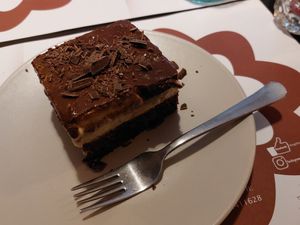 Most popular cake at Vegehop in Zagreb