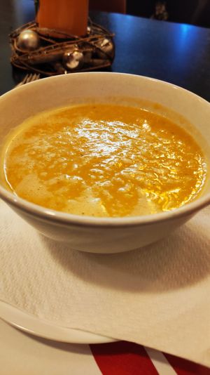 Daily chickpea soup #Veganuary at Vegehop in Zagreb