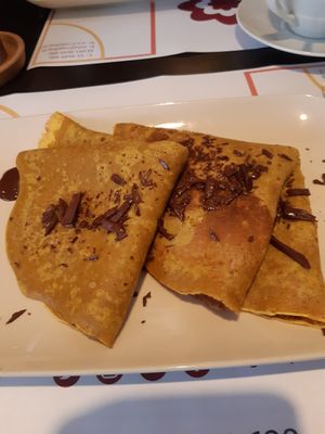 Whole wheat pancakes at Vegehop in Zagreb