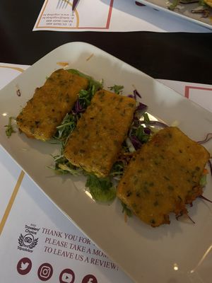 Tofu tempura  at Vegehop in Zagreb