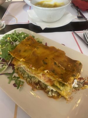 Lasagna  at Vegehop in Zagreb