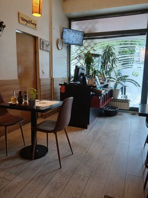 Inside: seats less than 20 at Vegehop in Zagreb