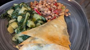 Daily special plate plate at Vegehop in Zagreb